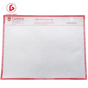 Watermark applied on university certificates