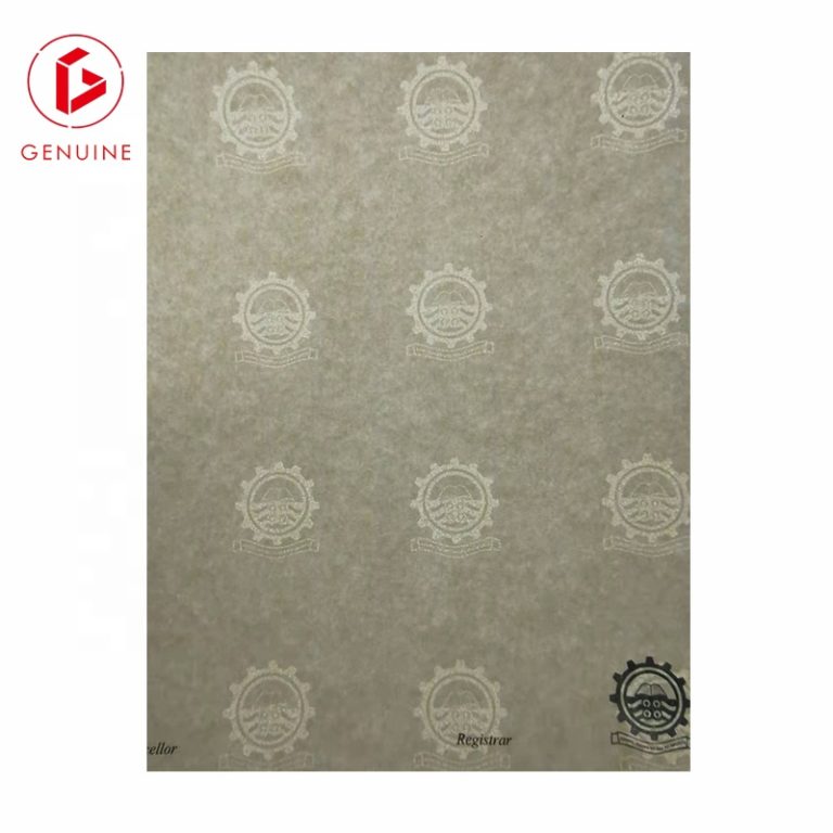 Hot stamping label paper with watermark