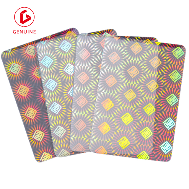 holographic verlay films for cards