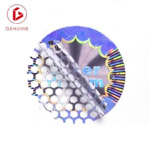 Honeycomb tamper evident sticker