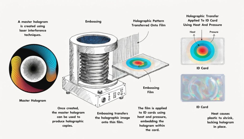 once the master hologram is created it can be use