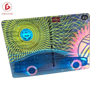 inner page of vehicle driver's license under uv light