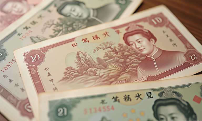 historical paper currencies made from silk, mulberry bark, and cotton fibers