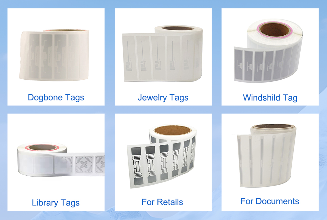 UHF RFID tags used in an industrial setting