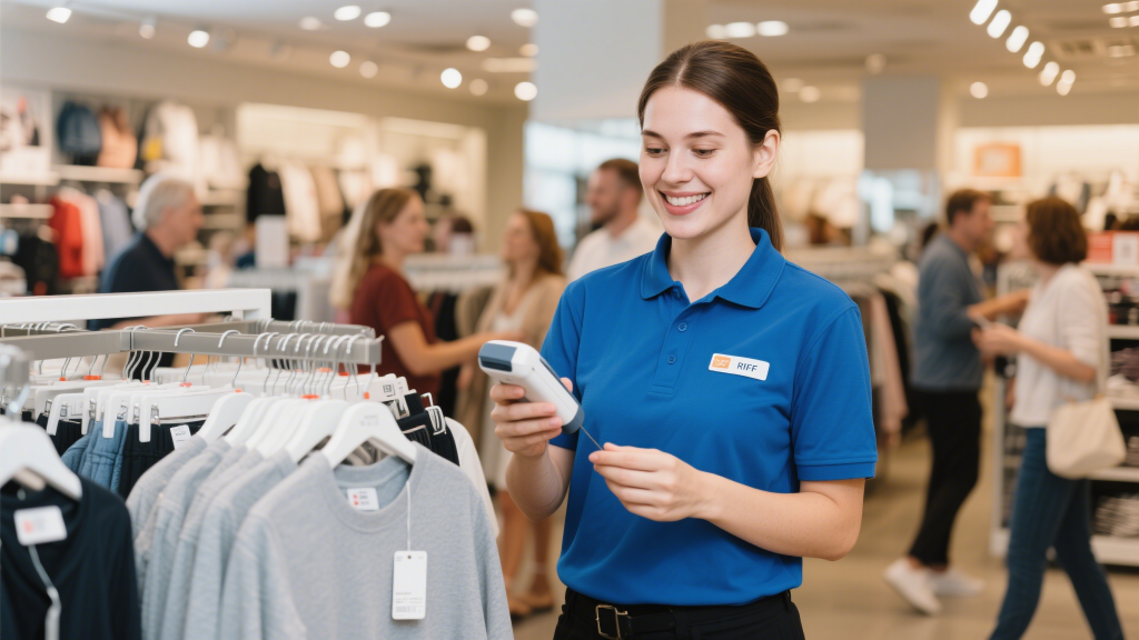 retail store using rfid for inventory checks.