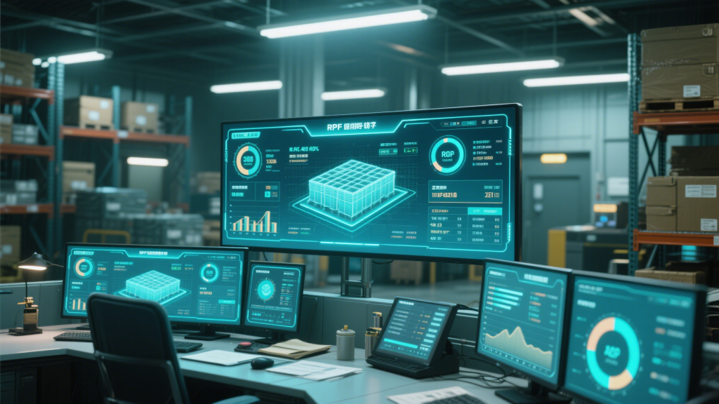 warehouse with real time rfid tracking dashboard