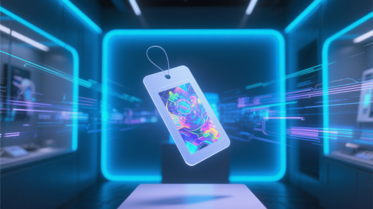 3d holographic label under uv light