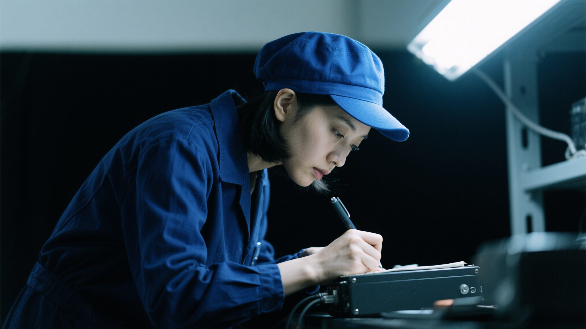 workers sampling products