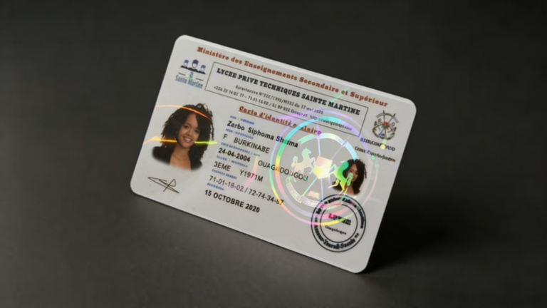 double side print card