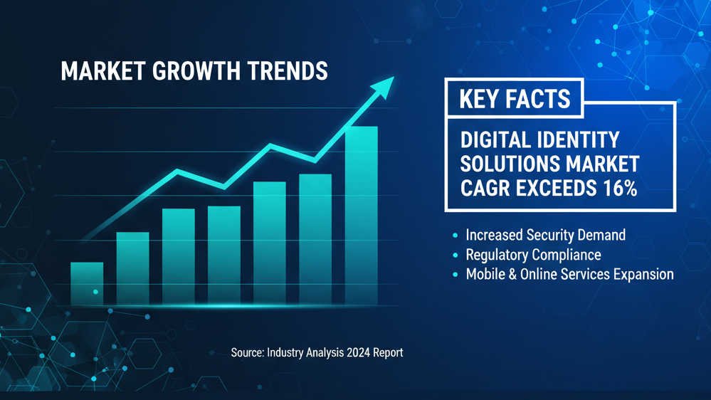 digital identity solutions market to grow at a compound annual growth rate of over 16%
