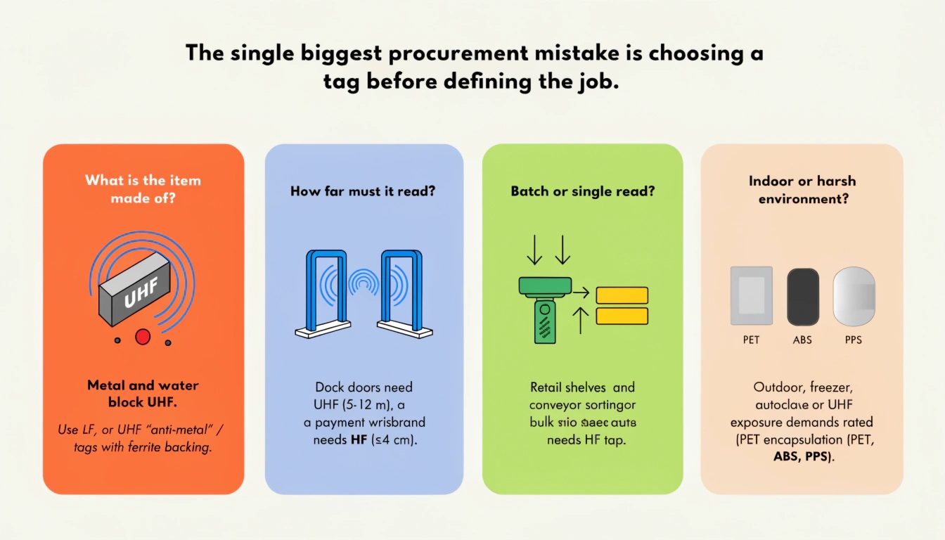 The biggest RFID procurement mistake is choosing the wrong tag
