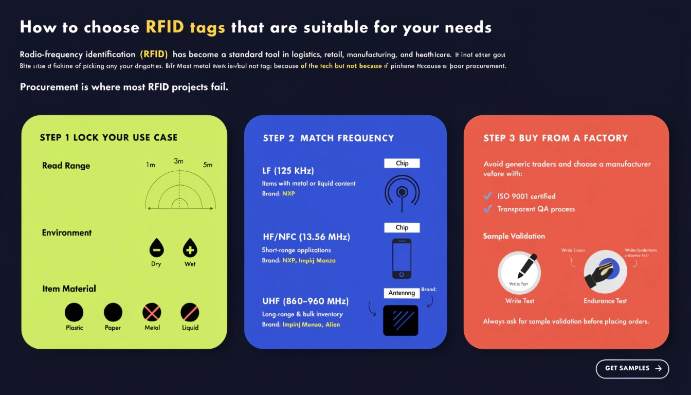 To choose the right RFID tags, first lock your use case