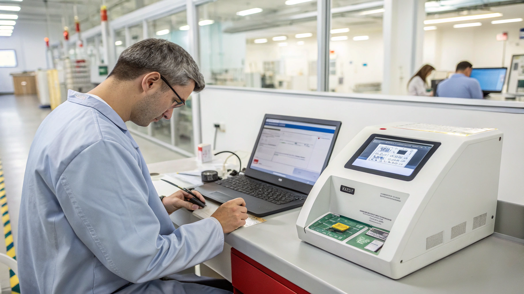 Smart card chip encoding and key injection at a desktop programming station
